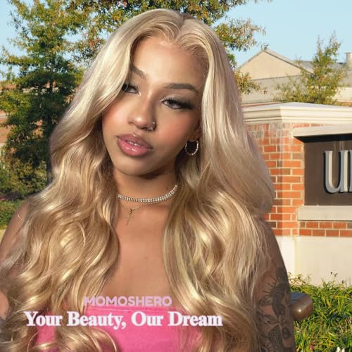 27/613 Blonde Highlight Bundle Human Hair Body Wave 22 Inch, 13A #F27/613 Highlight Blonde Human Hair Single Wavy Bundle Body Wave Soft Healthy 100% Unprocessed Virgin Hair Weave Extensions