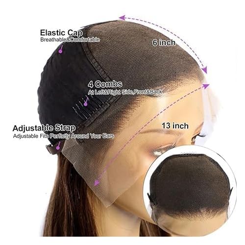 CHUDI 13x6 220 Density Body Wave HD Lace Front Wigs Human Hair Pre Plucked Transparent Lace Frontal Wigs with Baby Hair Glueless Brazilian Wigs Human Hair for Women 20 Inch