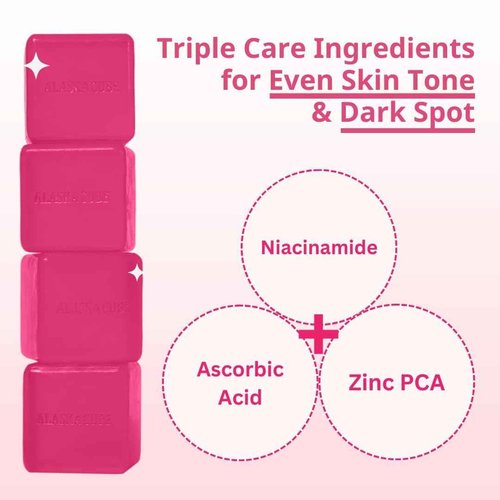 Alaskacube Luxury Shower Bar (Pack of 4) Perfumed Body Soap with Long-Lasting Fragrance Softens & Hydrates Skin Long Lasting Scent Rich Foam Bundle Value Set Body Wash Shampoo Deodorant