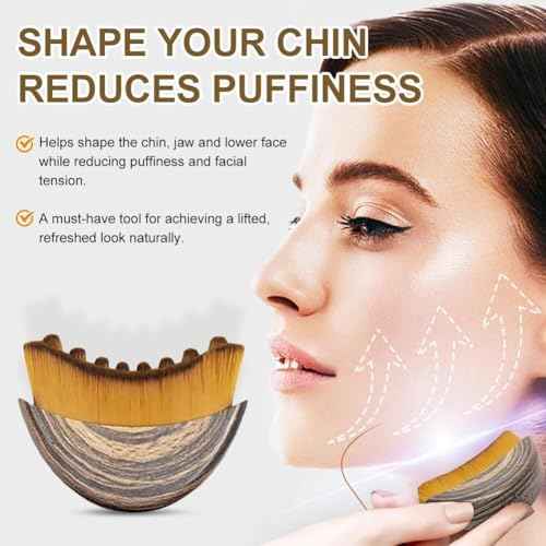 New Lymphatic Contour Face Brush, Dry Brushing Face Brush, Lymphatic Drainage Massager for Face, Chin & Jawline Sculpting, Ergonomically Designed to Fit The Skin Precisely and Relieve Fatigue (2PCS)