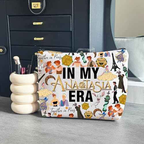 WCGXKO Princess Movie Gift Musical Lover Gift In My AnastaEra Makeup Bag Princess Fans Merch (Anasta Bag)