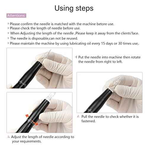 Permanent Makeup Machine Kit ? BIOMASER P30 Permanent Tattoo Machine kit Microblading Machines with Swiss Motor Rotary Pen Mini Power Supply Cartridge Needles for Eyebrow Eyeliner Lip