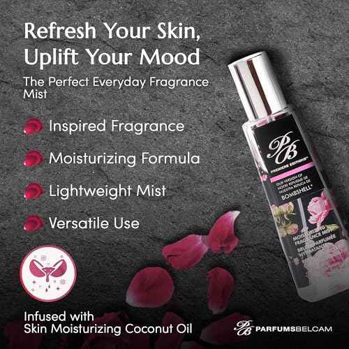 PB ParfumsBelcam Bath Therapy Premiere Edition Version of Moisturizing Mist, Bombshell, 8 Fluid Ounce