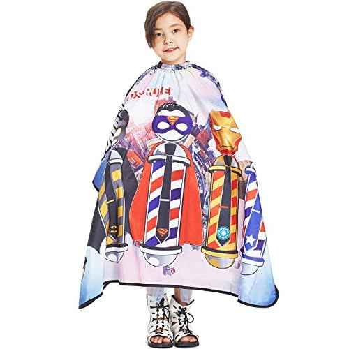 Kids Barber Cape Hair Cutting Hairdressing Salon Styling Cloth Apron Cover Gown for Children Boys Girls Toddler