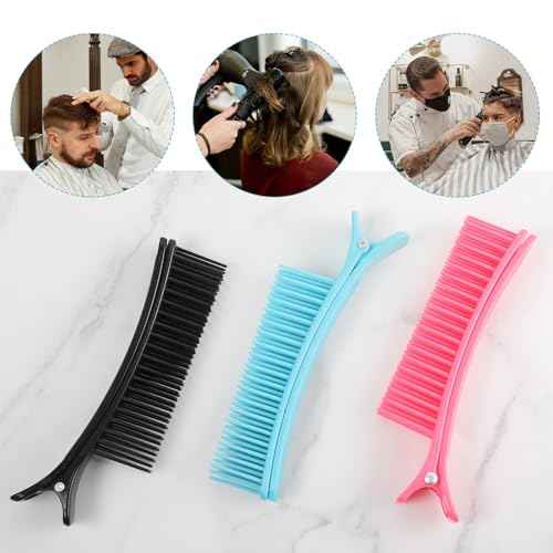 5 Pcs Grip Clips for Hair Sectioning Multifunctional Perm and Dyeing Hair Salon Grip Clip for Distribution, Styling, Cutting, Dyeing, Salon and Home Diy Hairdressing Essentials