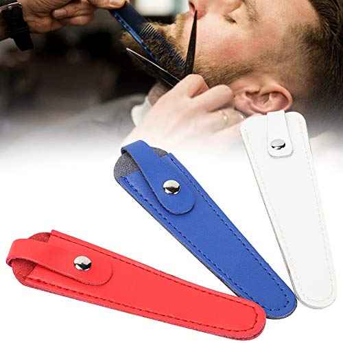Zetiling Professional 3pcs Scissors Bag, PU Leather Hairdressing Scissors Holster for Salon Barber