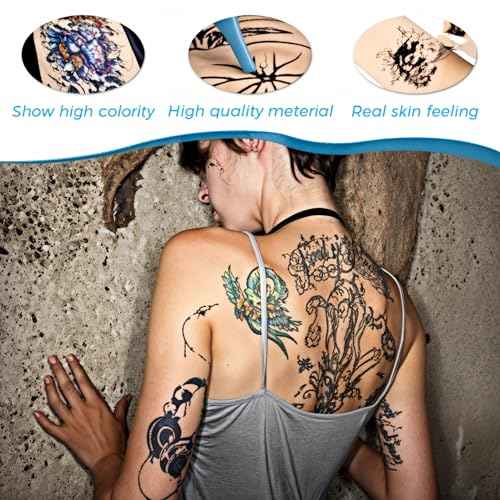 Tattoo Fake Skin - Combofix 15Pcs Double Sided Blank Tattoo Practice Skin Fake Skin, 7.4x5.6in Soft Practice Skins Fake Eyebrow for Beginners and Experienced Artists (Soft Silicone)