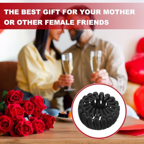 Bird Nest Magic Hair Clip, Hairs Maker Flocking Ponytail Holder Hair Barrettes Accessories Shaper for Women Girls Hair Ties Thin Thick Fine Curly Hairs (4 Pack, Black)