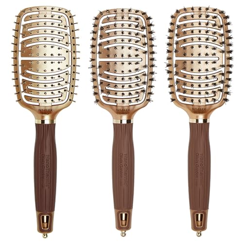 Olivia Garden NanoThermic Ceramic + Ion Flex Scalp-Hugging & Vented Hair Brush