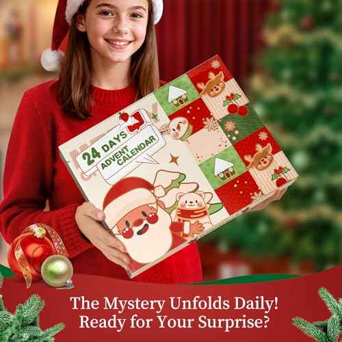Makeup Advent Calendar 2025 for Women & Teen Girls, 24 Days Christmas Countdown Calendar Beauty Gift Set, 2025 Xmas Gift Surprise Box Beauty Calendar Full Size Makeup Kit