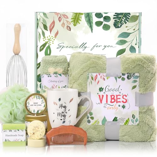 Solemon Gift Baskets for Women - Care Package for Women, Mom, Her, Wife, Sisters, Friend, Coworker, Grandma, Thanksgiving, Christmas