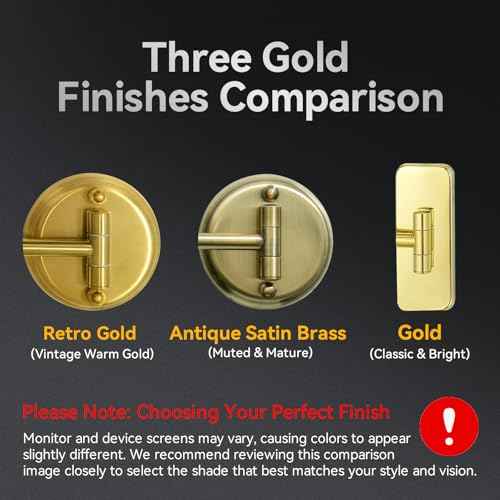 GURUN 8" Wall Mounted Makeup Mirror with 10X Magnification,Two-Sided Swivel Bathroom Mirror,Brushed Gold Finish M1306GJ(8",10X)