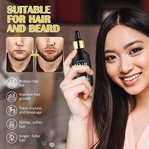 2 Pack 5% Minoxidil Hair Growth Serum,Minoxidil For Men and Women Hair,2.02 oz Biotin Hair Regrowth Serum Treatment For Getting Thicker Healthier Hair