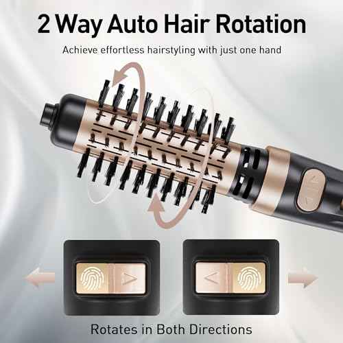 Beautimeter Hair Dryer Brush 3-in-1 Hair Styler, Rotating Blow Dryer Brush with 2-Inch and 1.5-Inch Brushes