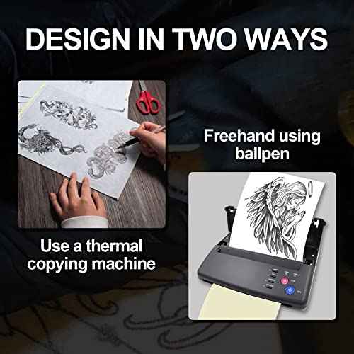 Tattoo Practice Skins with Transfer Paper - Autdor 40Pcs Fake Skin and Tracing Paper Kit Includes 30Pcs Tattoo Paper and 10Pcs Double Sided Practice Skin