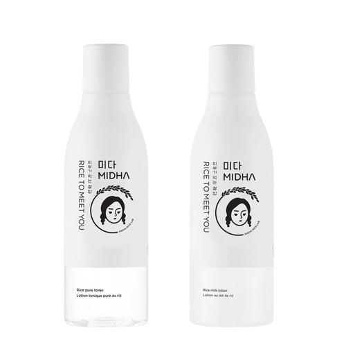 MIDHA Rice Pure Toner + Rice Milk Lotion