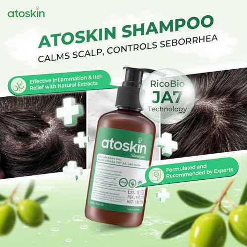 Atoskin Shampoo ? for Seborrheic Dermatitis - Helps Reduce Oil & Improve Scalp Comfort (6.8 oz)