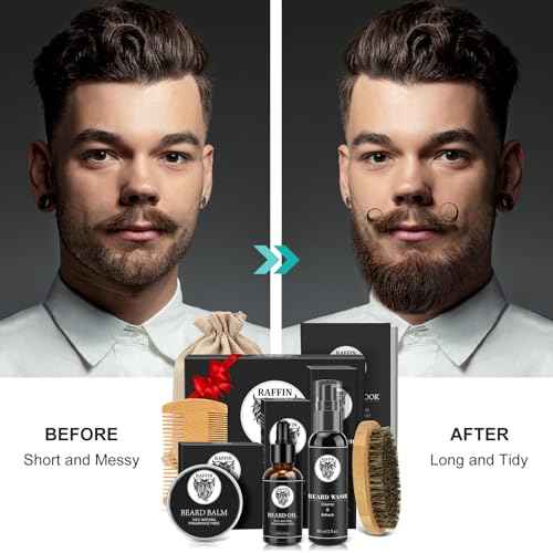 Mens Gifts - Beard Kit for Men's Self-care, Outfits Men's Grooming Routine, Anniversary | Birthday | Christmas Gifts for Men Him Husband Boyfriend Dad Son Friend Brother, Mens Stocking Stuffers