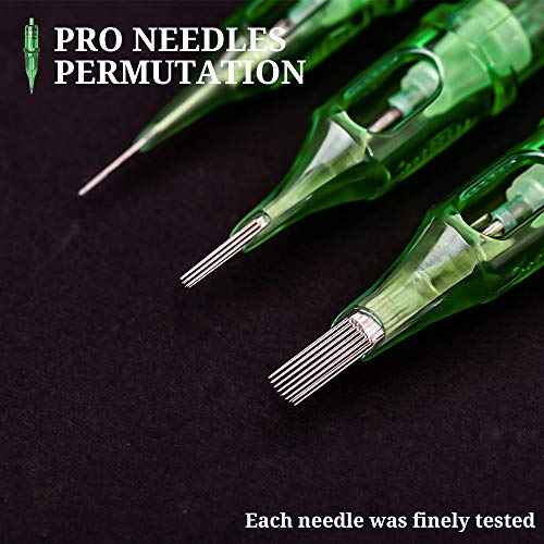 Ambition TREX Cartridges #10 Bugpin 15RM Disposable Tattoo Needles 15 Curved Magnum Medium Taper 1015RM 20Pcs for Rotary Tattoo Machine Supply