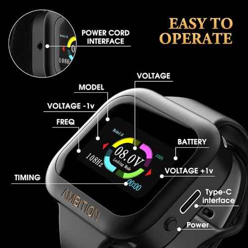 Ambition Tattoo Power Supply S1 Touch Screen Tattoo Battery Silicone Wristband Supply Portable RCA Tattoo 1600mAh Lithium Battery Pack with LCD Touch Display for Rotary Tattoo Machine
