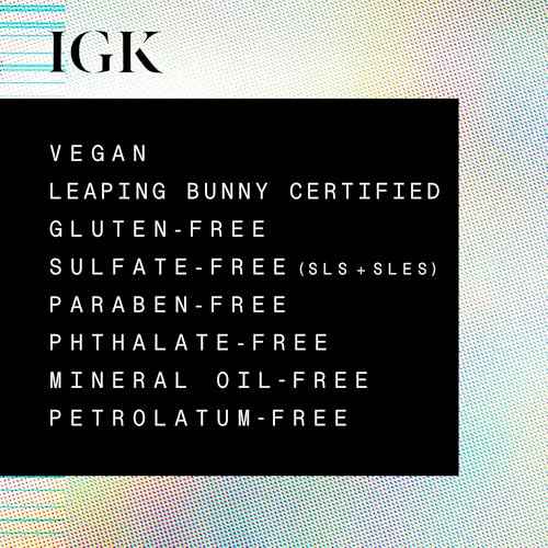 IGK Antisocial Midnight Silk Bond-Building Dry Hair Mask ? No-Rinse Leave-In Treatment with Vegan Silk Protein ? Limited Edition Design, 5 oz