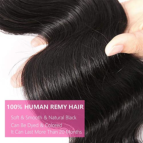 32 Inch Human Hair Bundles Body Wave 1 Bundle 12A Unprocessed Brazilian Virgin Human Hair Body Wave Bundles 100G Natural Black Hair Extensions