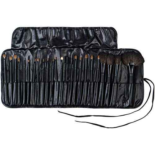 SHANY Makeup Brush Set Studio Quality Total Pro Make up Brushes with Pouch- Cosmetics applicator for Foundation, Powder, Eyeshadow, Concealer, Liner and more - 24 Count