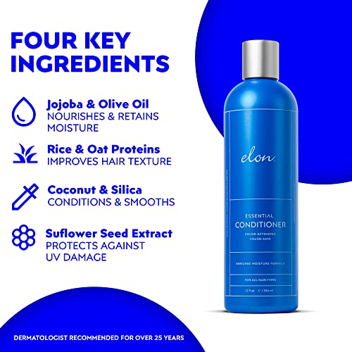 Elon Complete Kit for Thinning Hair ? Elon Essential Shampoo and Conditioner Set + Matrix 5000 Hair Growth Supplement ? NO Sulfates, Parabens or Phthalates