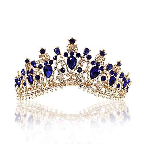 Vintage Baroque Crown Tiara Diadem Wedding Crystal Rhinestone Crown And Tiaras Bridal Hair Jewelry Wedding Hair Accessories