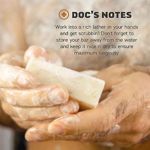 Dr. Squatch Natural Bar Soap for Men Variety Gift Set - Cold Process Soap No Harsh Chemicals - Rainforest Rapids, Coconut Castaway, Fresh Falls, Summer Citrus & Eucalyptus Greek Yogurt (5 oz, 5-Pack)