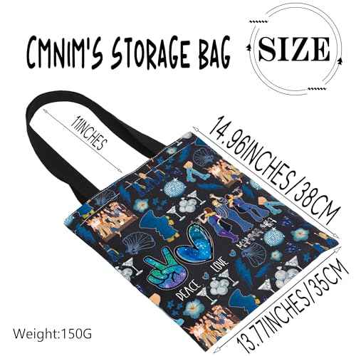 CMNIM Do-na Gift Ma-ma Musical Makeup Bag Peace Love Miia Fans Cosmetic Make Up Bag Comedy Gift for Fans