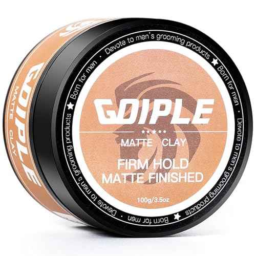 Hair Styling Clay, Matte Finish Hair Paste for Men, Water Based Matte Texture, Clay Pomade Ideal for All Men's Hair Types 100g (3.5oz)