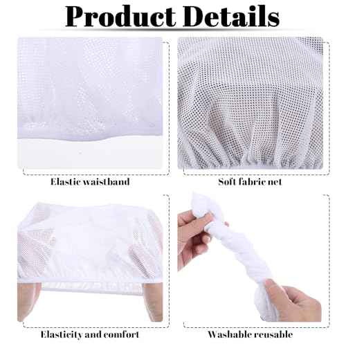 6pcs Net Plopping Cap for Drying Curly Hair, Hair Net for Sleeping, Elastic Band, Suitable for Drying Hairs, Kitchen, White, Pink, Black