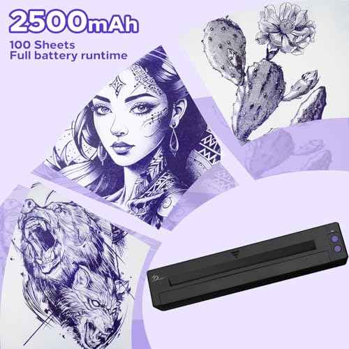 Tattoo Stencil Printer Portable Tattoo Stencil Transfer Machine Copier Thermal Tattoo Copier Machine Mini Tattoo Printer
