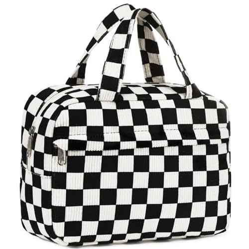 Makeup Bag for Women Cosmetic Bag Large Make Up Organizer Travel Toiletry Bags Waterproof Zipper Tote Pouch Purse for Girls