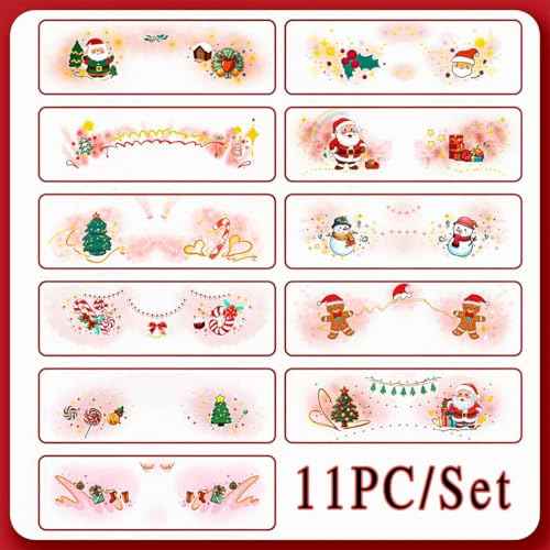 Glitter Butterfly Temporary Tattoos Colorful Eyes Face Stickers Feather Face Tattoos for Women Make up (Christmas 01)