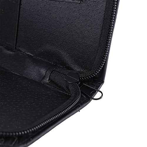 PU Leather Zipper Scissors Bag Pouch Box Hairdressing Scissors Tool Bag Hair Shear Scissors Bag Barber Pouch Cases Holster for Hairdressers