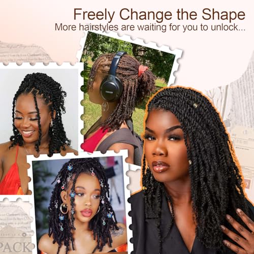 Afro Kinkys Bulk Human Hair -20 Inch 50g 4c Kinky Curly Bundles Human Braiding Hair For Mini Twist/Dreadlocks Extensions/Braids/Locs (1B, 20 Inch(Pack of 1))
