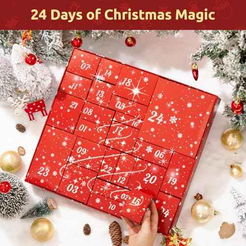 Advent Calendar 2025-24 Days of Christmas Countdown Calendar, Skincare Gift Set, Self Care Beauty Gifts, Christmas Spa Gift Box for Teen Girls and Women