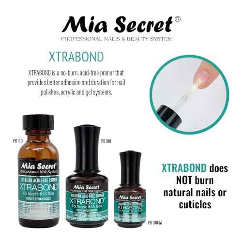 Mia Secret XTRABOND No-Burn Acid-free Primer 1/2 oz. for Acrylic and UV Gels