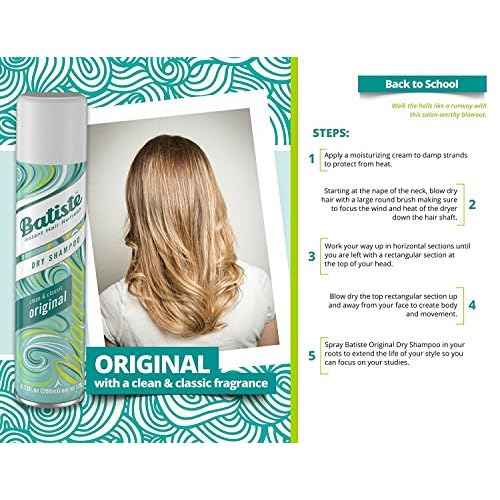 Batiste Dry Shampoo, Original Fragrance, 6.73 Fl Oz,Pack of 3
