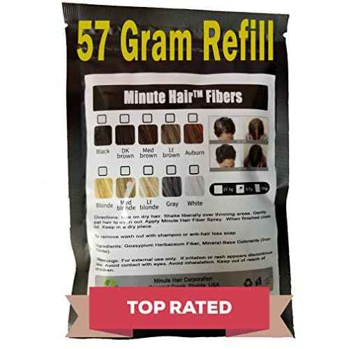 Hair Building Fibers , Hair Loss Concealer Black 57 Grams (2 oz) Minute Refill are compatible with all hair fiber applicator bottles