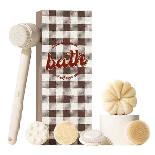 Electric Body Scrubber Bath Brush- for Exfoliating and Massage, IPX7 Waterproof for Showering, Cordless and Rechargeable, Spinning Skin Cleansing Brush with 5 Attachments