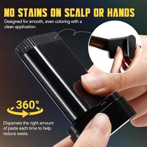 2 Pack Safe and Convenient Comb Hair Dye, Portable Hair Dye Comb For Gray Hair Coverage, Waterproof & Sweat-Proof, 2 in 1 Instant Dye for Women & Men (Dark Brown)