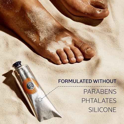 L'OCCITANE 15% Organic Shea Butter Foot Cream, Moisturizes, Soothes & Softens Feet, Repairs Cracked & Dry Heels, Fast Absorbing, Non-Greasy, Vegan