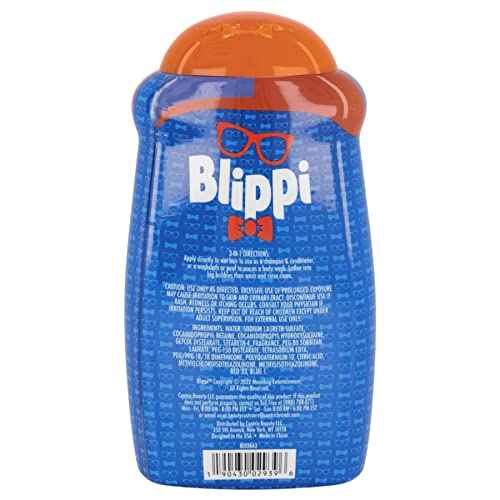 Blippi Taste Beauty 3-in-1 Kids¡¯ Bodywash, Shampoo, and Conditioner, 14 Ounces, Mixed-Berry Scent