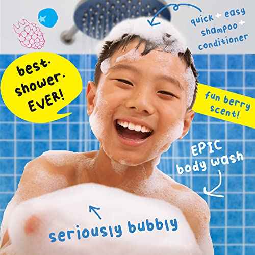Mr. Bubble Berry Smooth 3-in-1 Body Wash, Shampoo & Conditioner Plus Honey Moisturize and Smooth Hair and Body 3-Pack