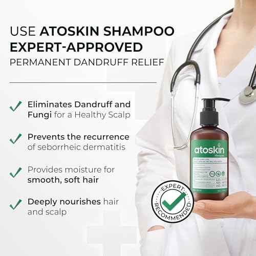 Atoskin Shampoo ? for Seborrheic Dermatitis - Helps Reduce Oil & Improve Scalp Comfort (6.8 oz)