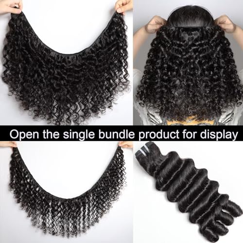 Lemoda 24Inch 1PC/lot Burmese Loose Deep Wave Curly Virgin Human Hair Bundles Spriral Curly Ends Top Quanlity Unprocessed Raw Human Hair Extensions