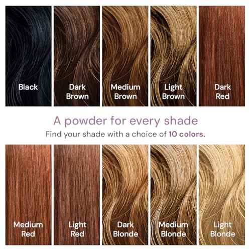 Root Touch Up Powder by Style Edit | Medium Brown Hair Color Coverage for Grays and Roots | Mineral-Infused Binding Hairline Concealer | 0.13 oz. Tub